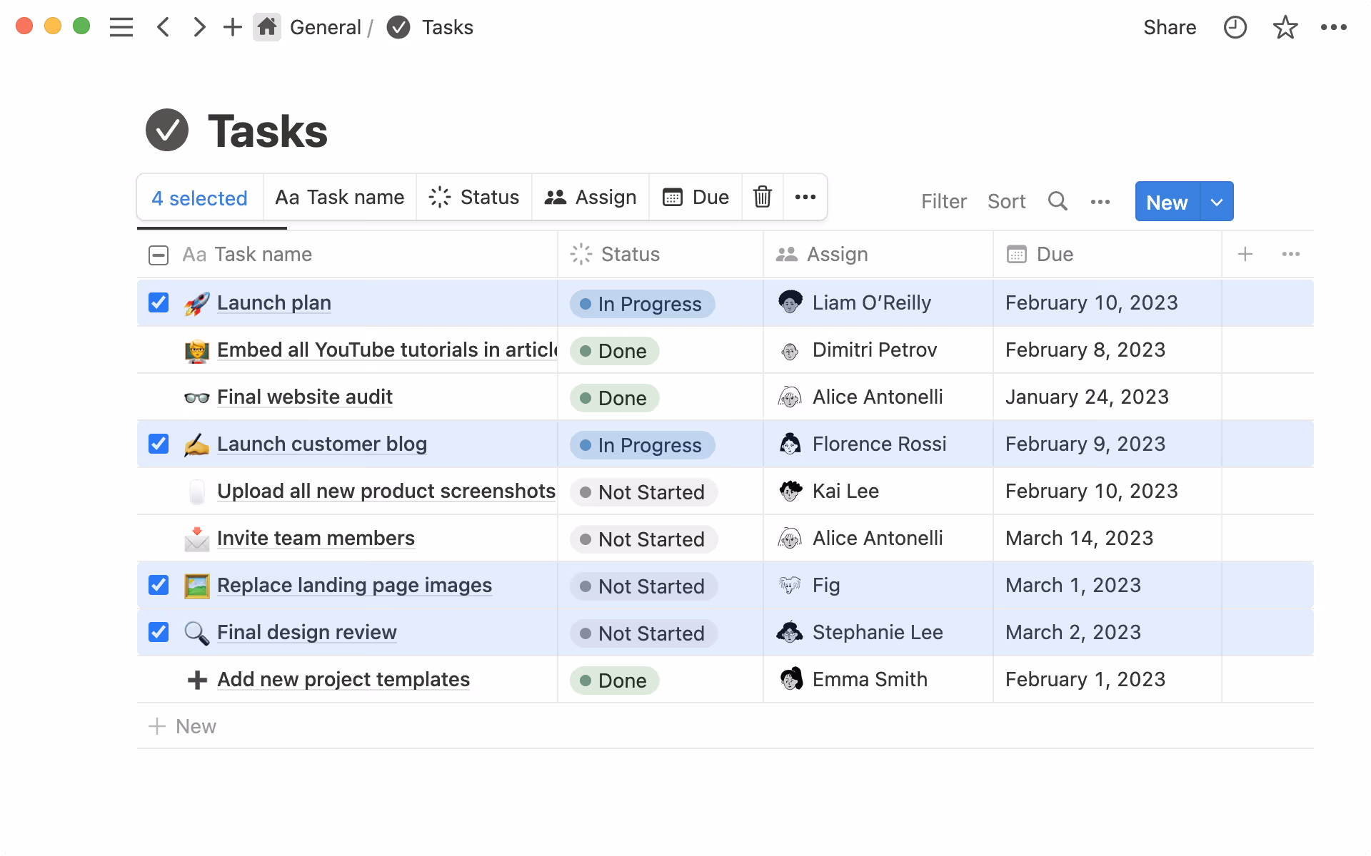 bulk edit database rows
