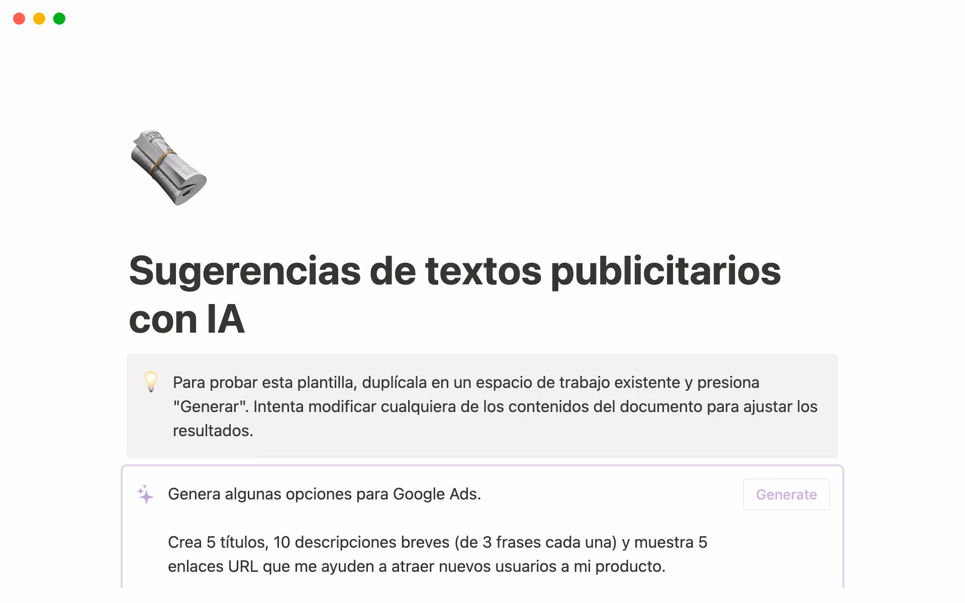 How to create email copy with Notion AI