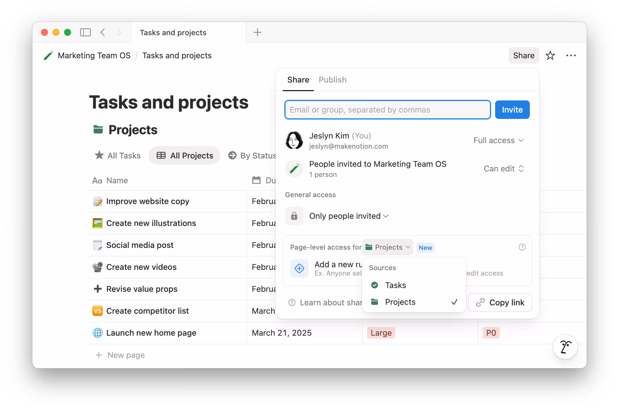 hc: choose data source for page level access rule