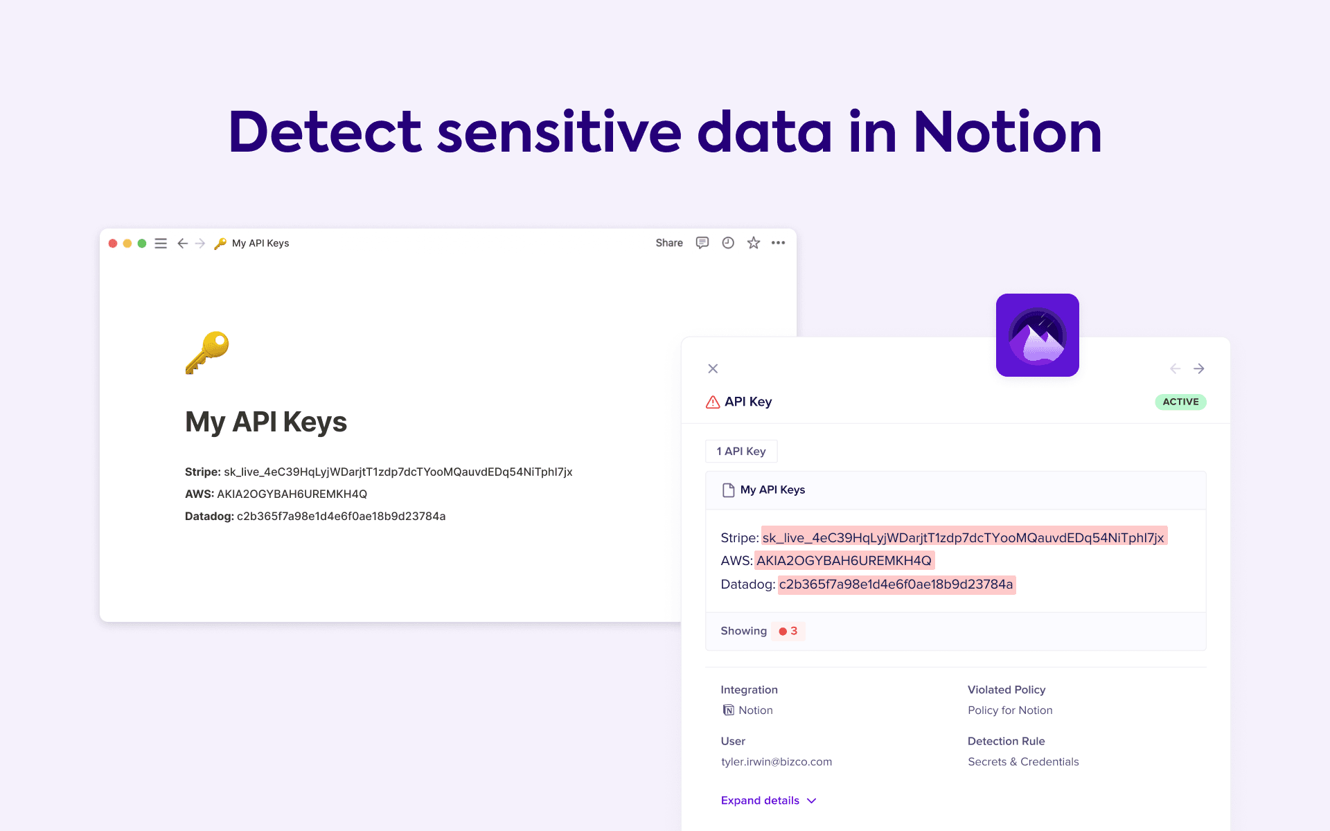 Scan, monitor, and protect your sensitive Notion data to ensure continuous security and compliance