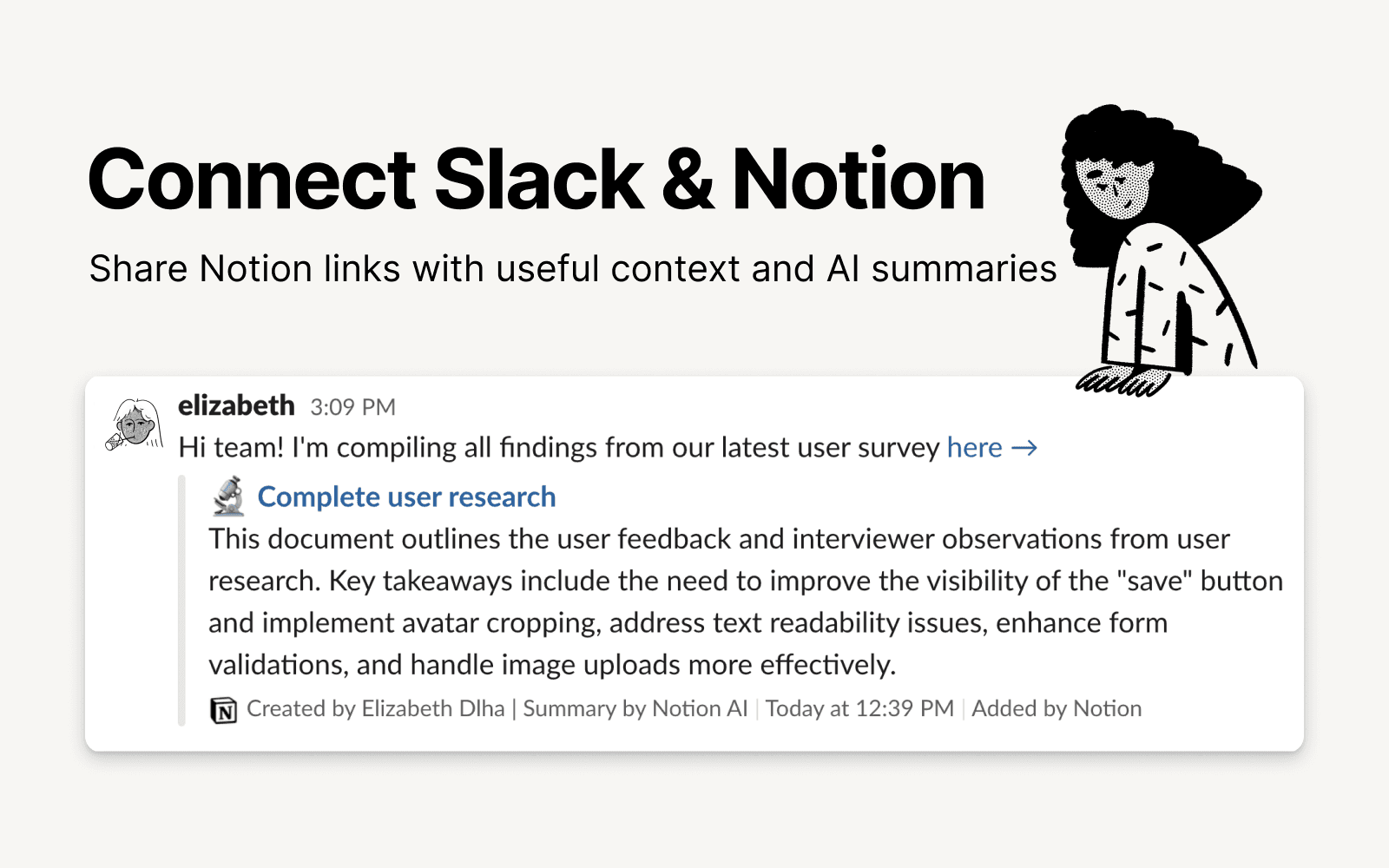 Set up notifications and workflows between Notion and Slack