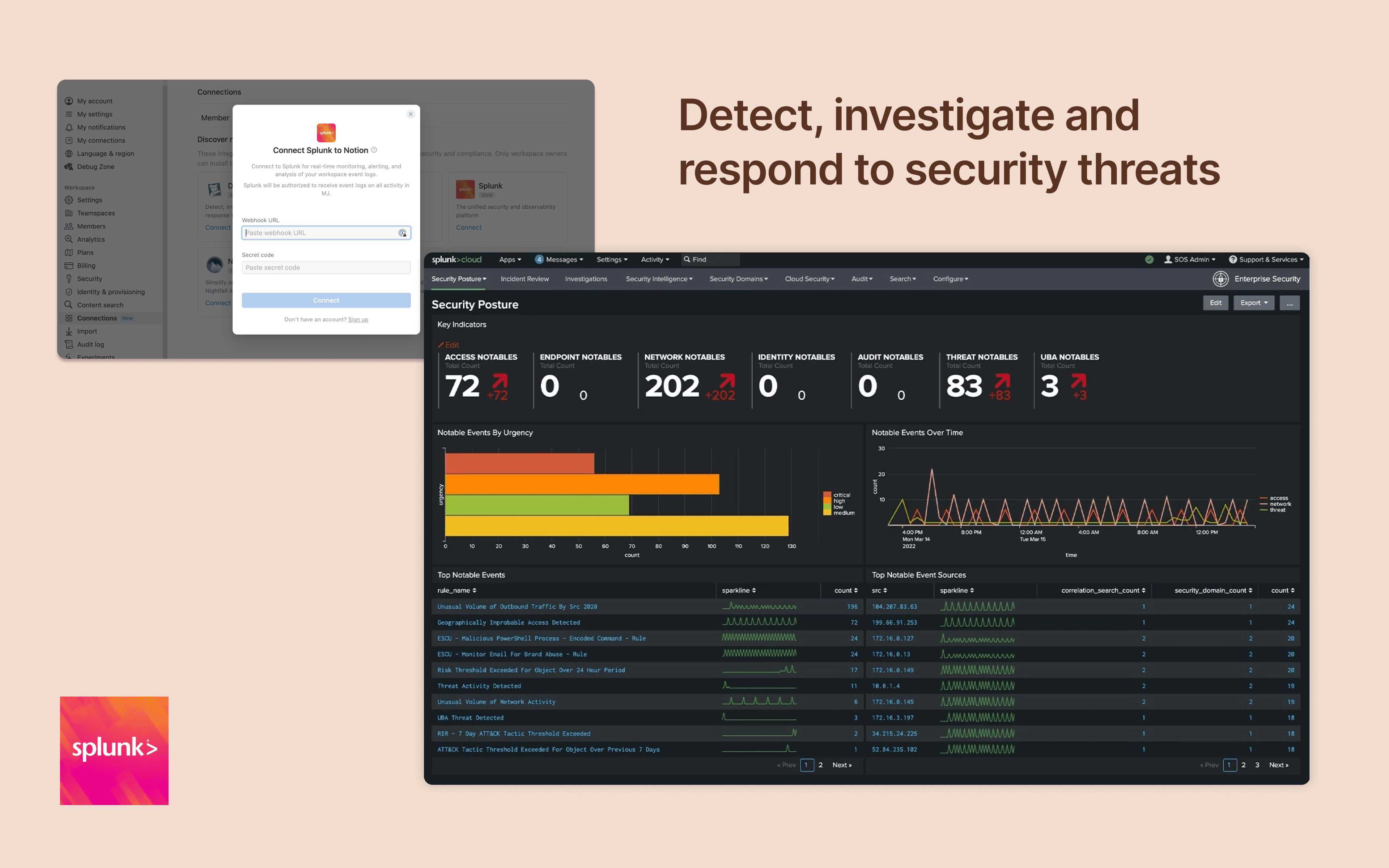 Monitor and analyze your Notion logs from Splunk