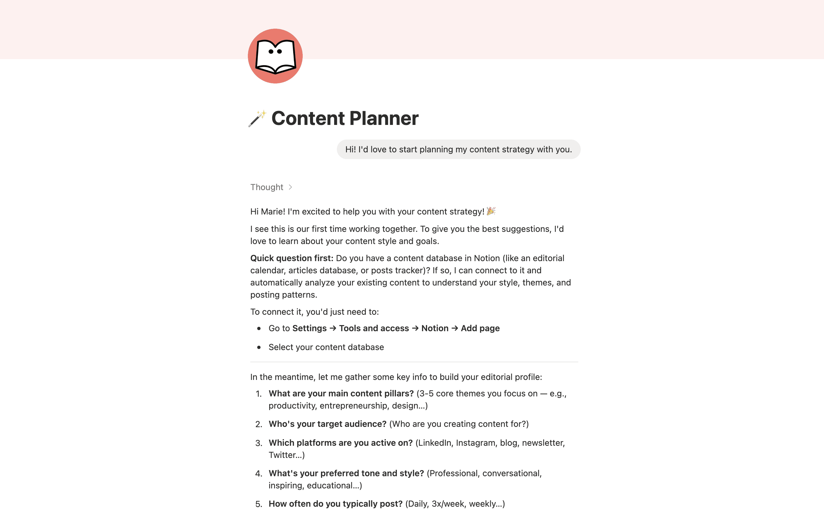 🪄 Content Planner