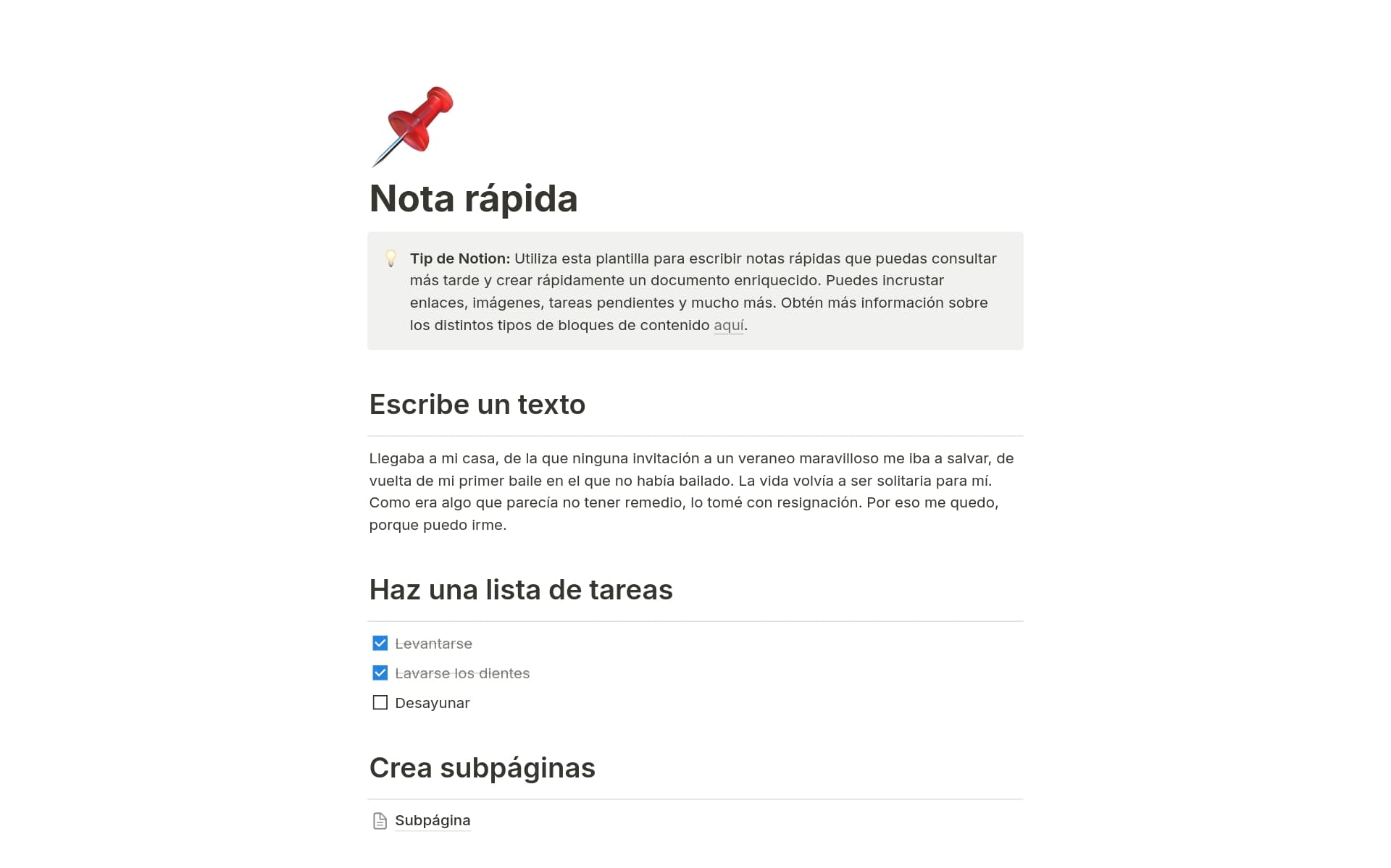 Captura de pantalla de la colección Top 10 Notes & Knowledge Templates in Notion creada por Notion
