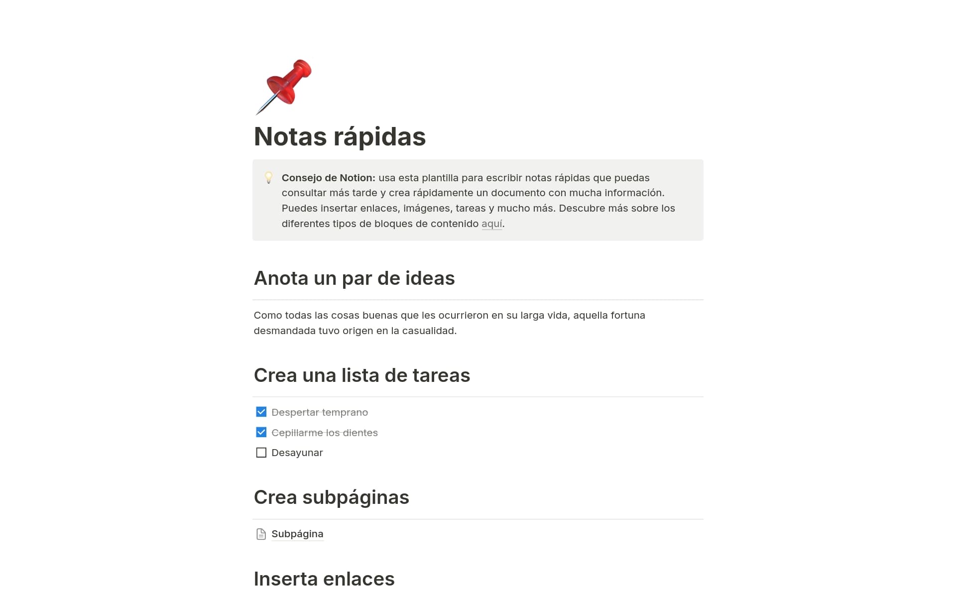 Captura de pantalla de la colección Top 10 Notes & Knowledge Templates in Notion de Notion